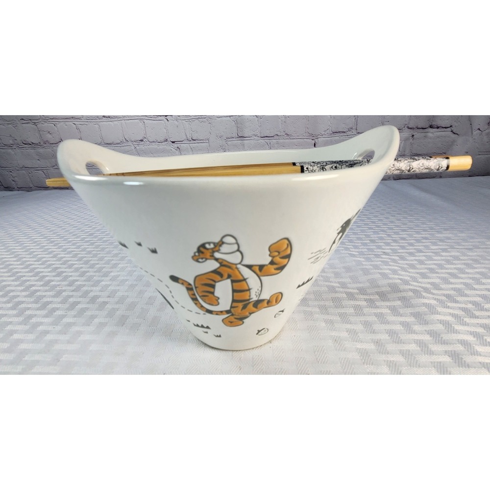 Disney Winnie the Pooh Hiking With Tigger Collectable Ramen Bowl W Chopsticks